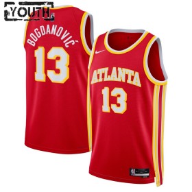 Camiseta Niños NBA Atlanta Hawks Bogdan Bogdanovic 13 2022-23 Nike Icon Edition Rojo Swingman